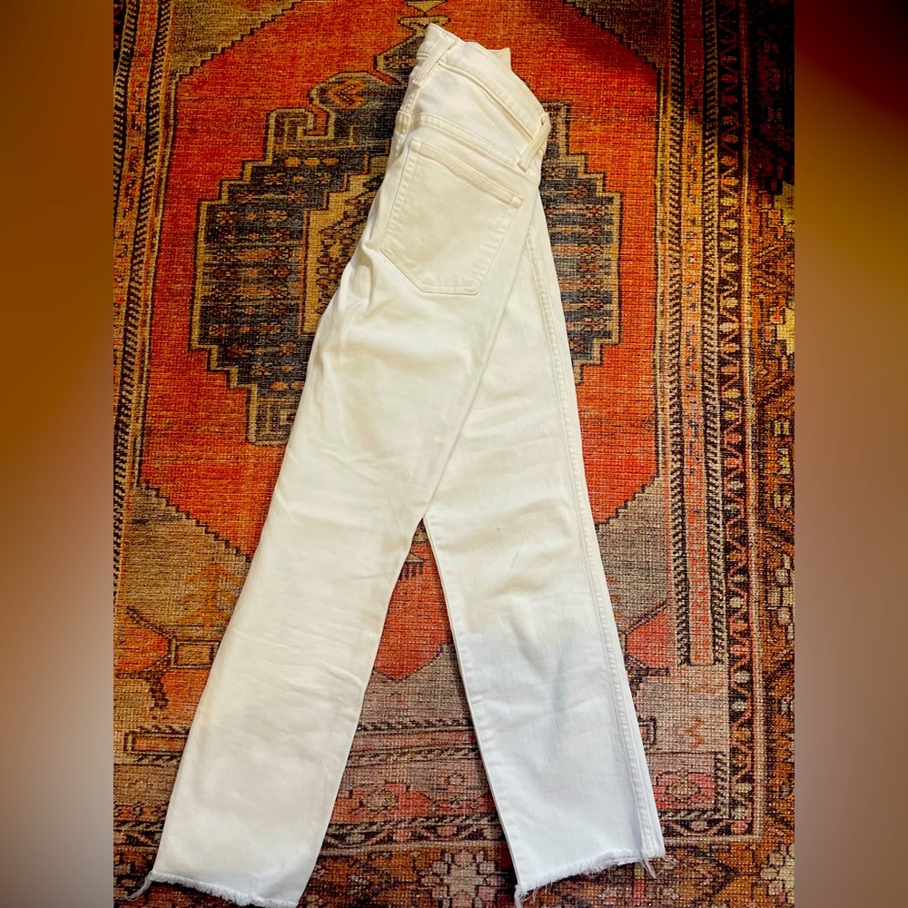 J Crew distressed vintage straight cut jean